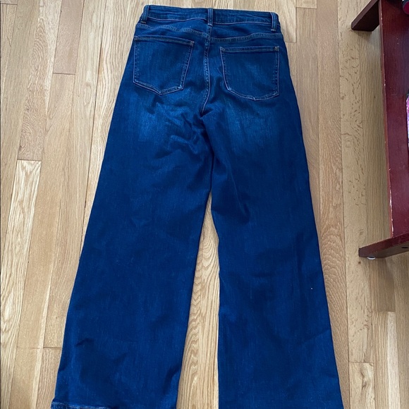 Quince Dark Blue Wide Leg Jeans - Picture 3 of 7